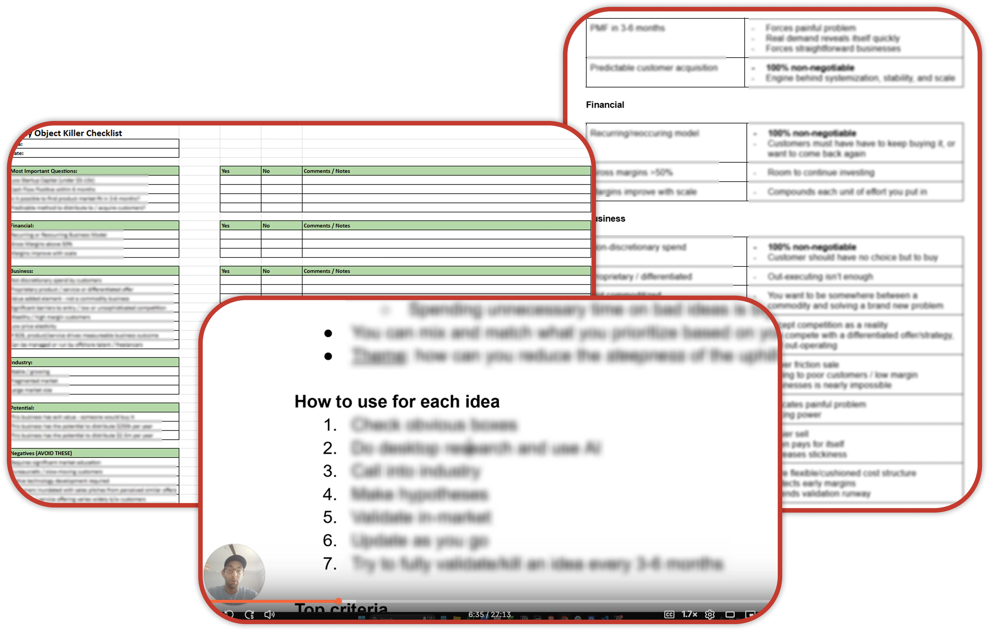 Shiny Object Killer Checklist bundle